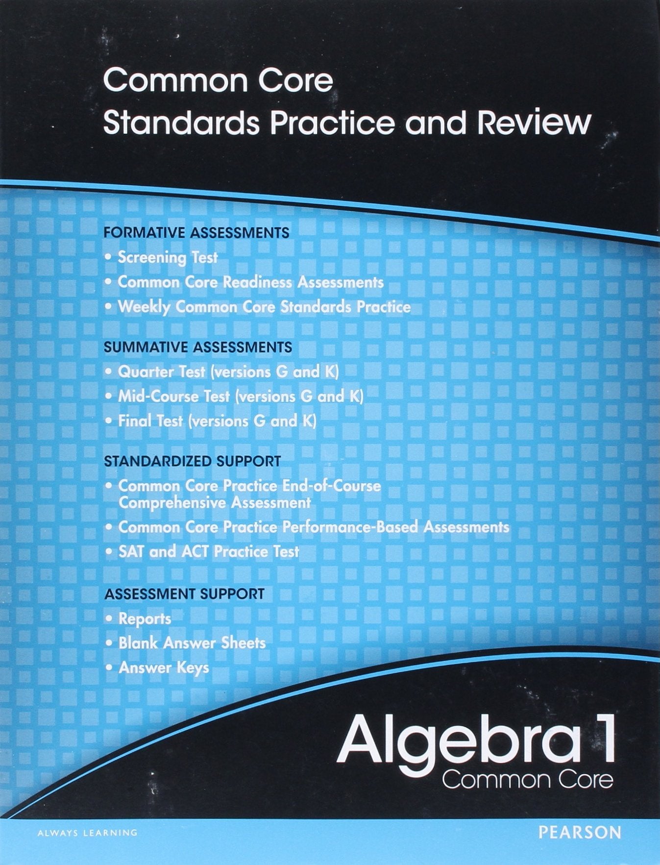 High School Math 2012 Common-Core Algebra 1 Progress Monitoring Assessment Grade 8/9
