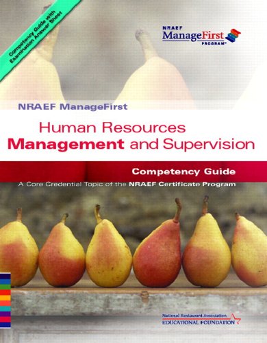 Human Resources Management And Supervision: Competency Guide (ManageFirst Program)