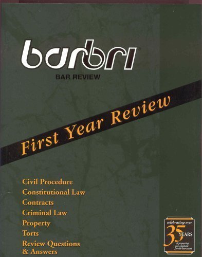 barbri Bar Review, First Year Review - 3204