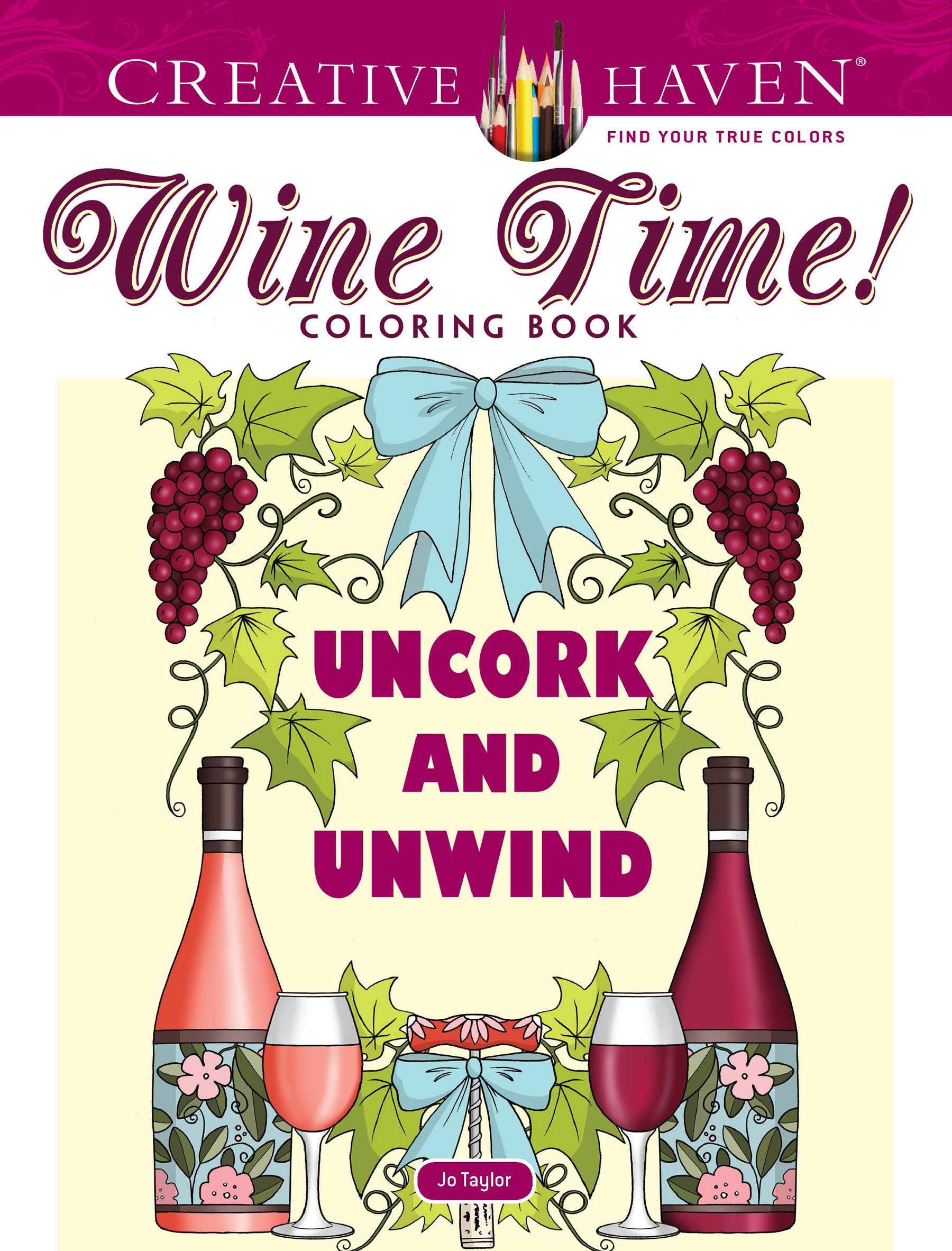 Adult Coloring Wine Time! Coloring Book (Adult Coloring Books: Food & Drink) - 5318