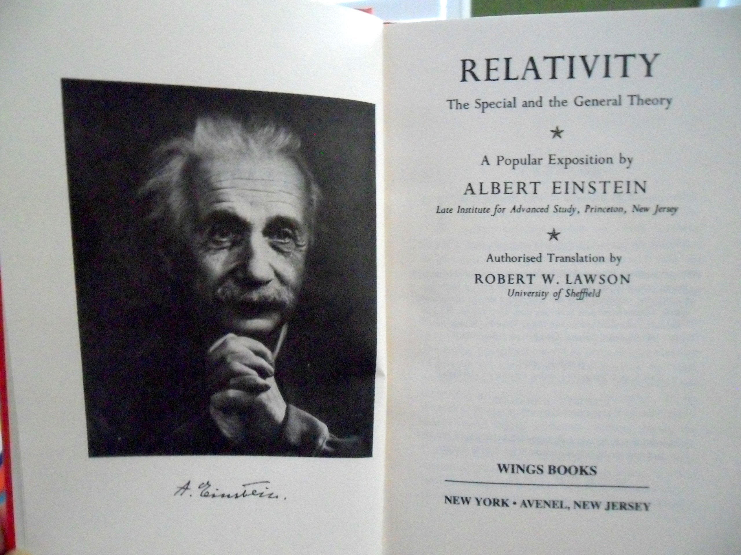 Relativity: The Special and the General Theory