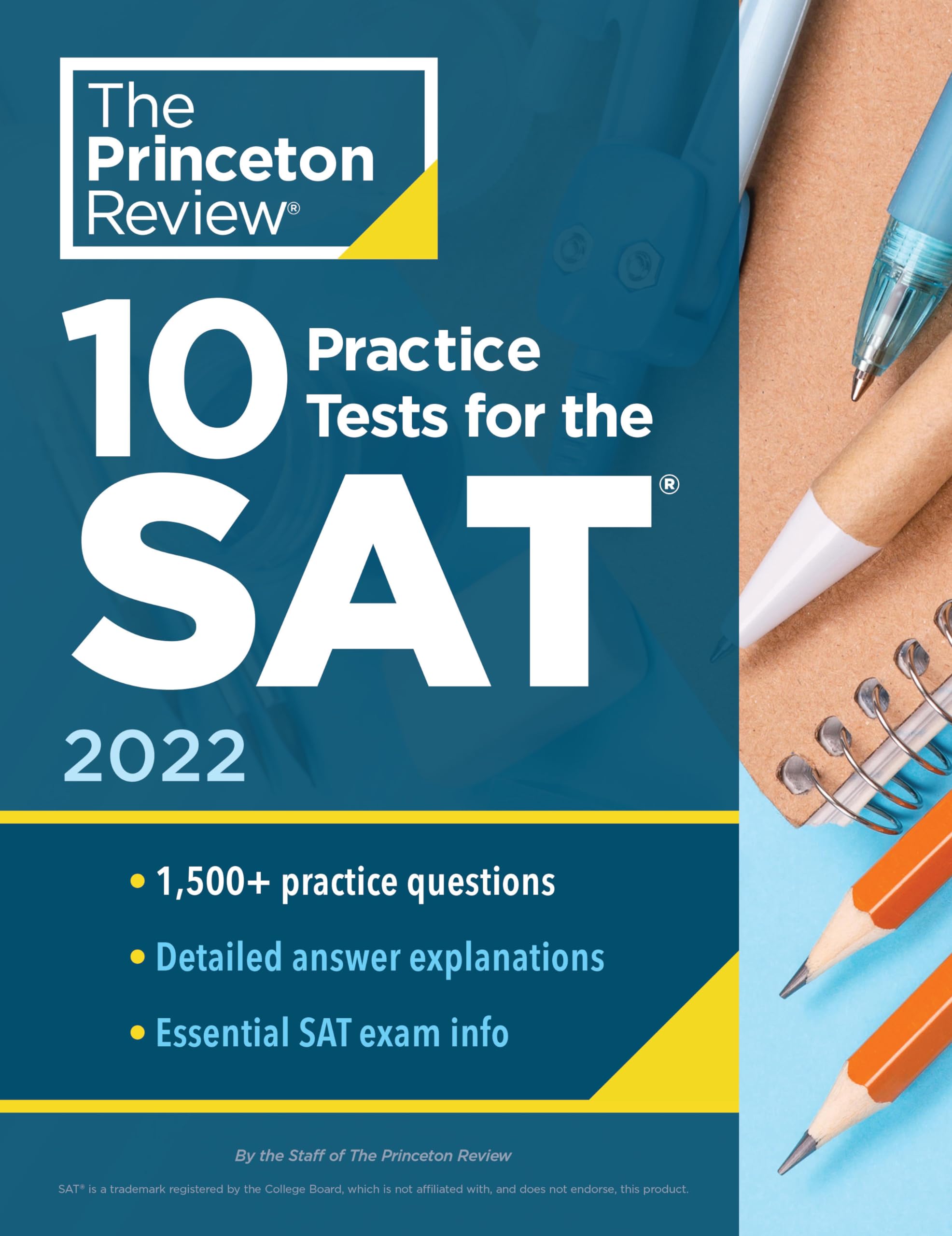 10 Practice Tests for the SAT, 2022: Extra Prep to Help Achieve an Excellent Score (2021) (College Test Preparation) - 1291