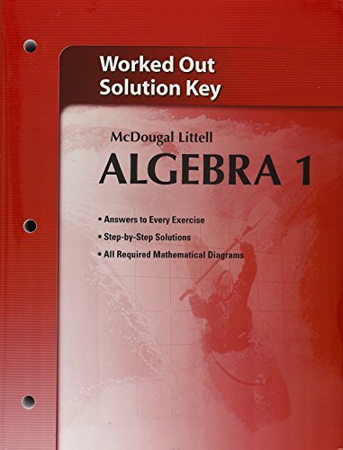Holt McDougal Larson Algebra 1: Worked-Out Solutions Key - 6212