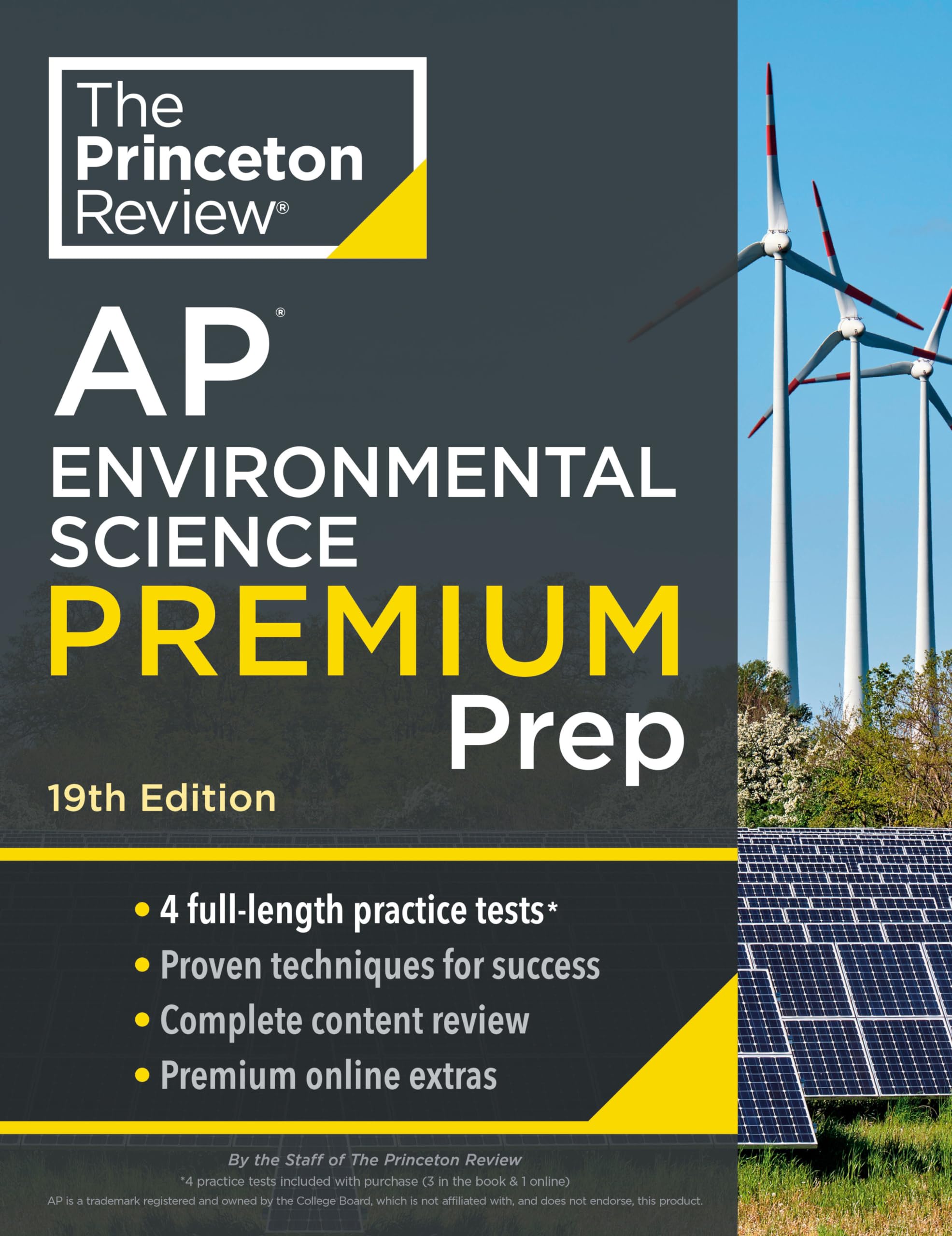 Princeton Review AP Environmental Science Premium Prep, 19th Edition: 4 Practice Tests + Digital Practice Online + Content Review (College Test Preparation) - 1698