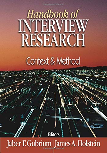 Handbook of Interview Research: Context and Method - 7304