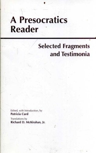 A Presocratics Reader