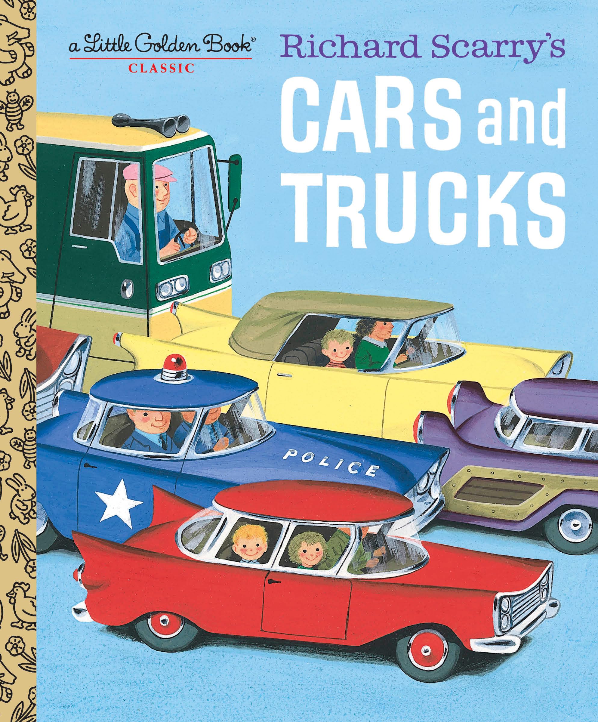Richard Scarry's Cars and Trucks (Little Golden Book) - 5445