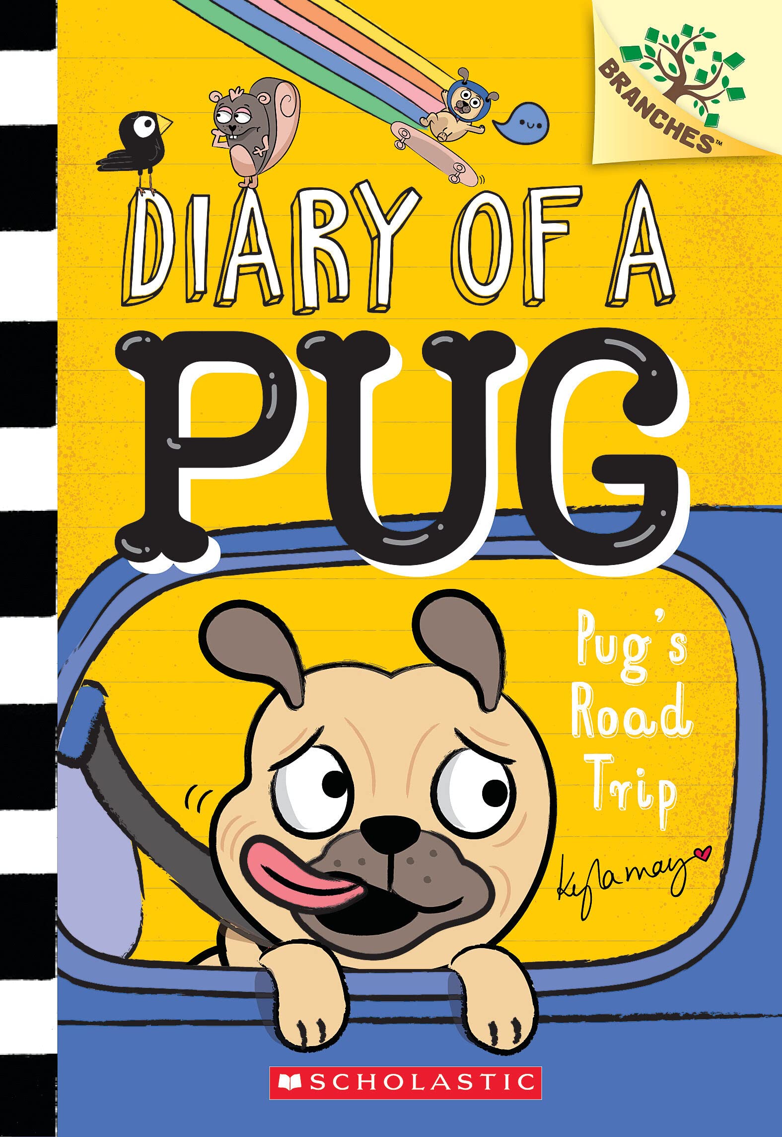 Pug's Road Trip: A Branches Book (Diary of a Pug #7) - 8888
