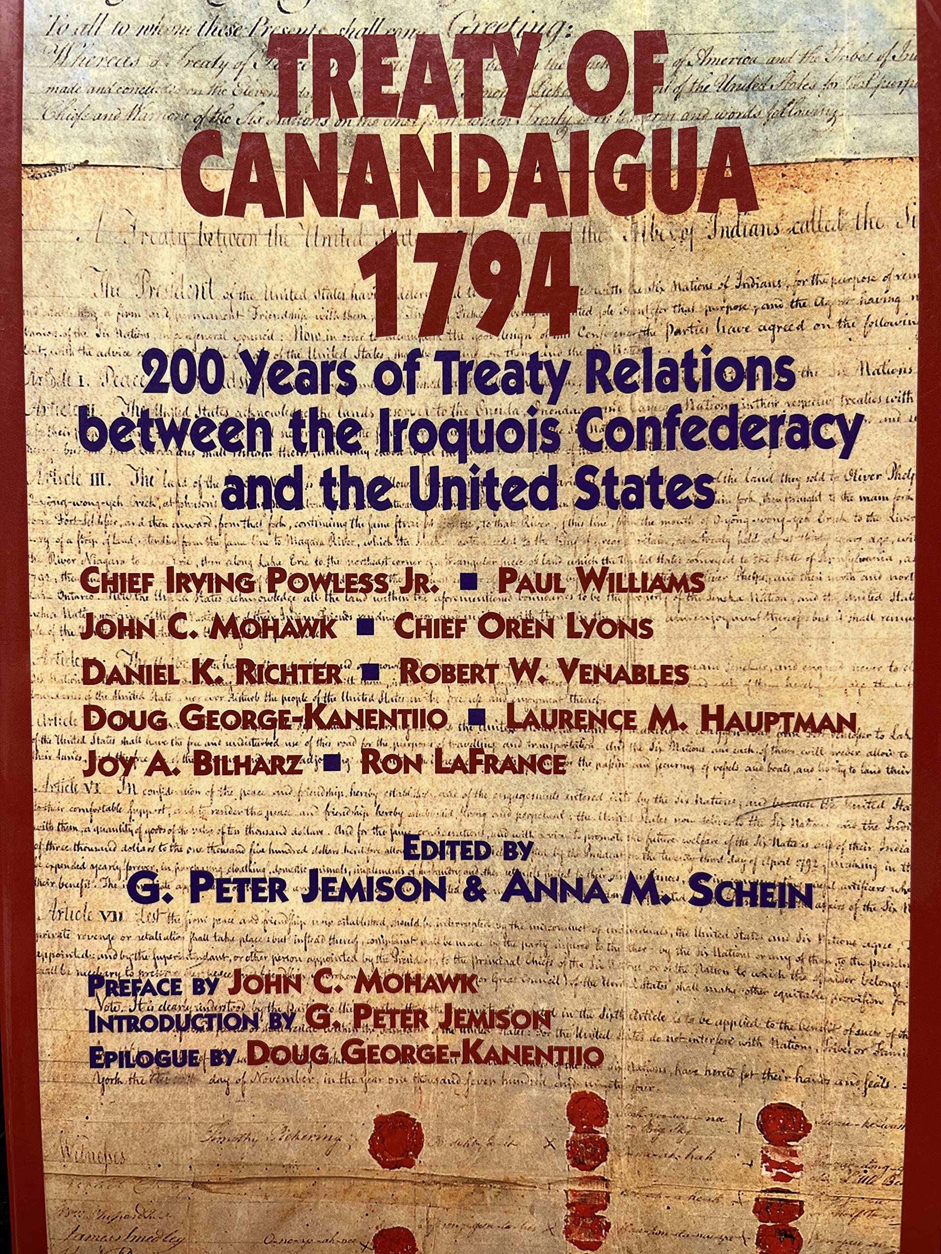 Treaty Of Canandaigua 1794