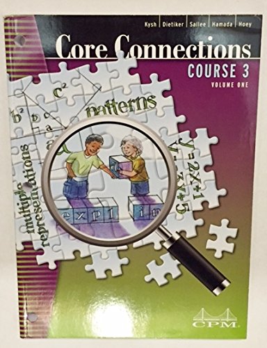 Core Connections Course 3 Volume One