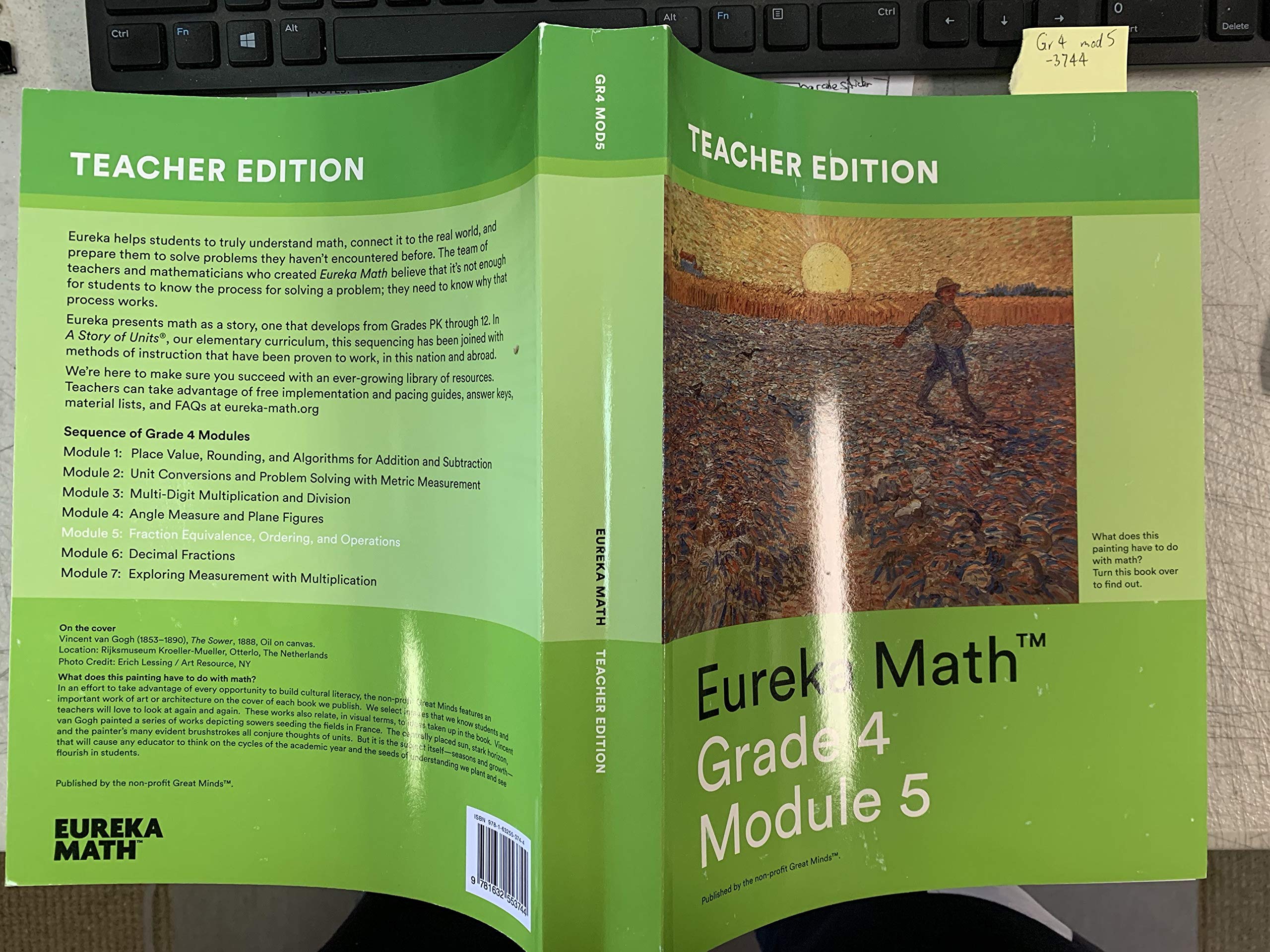 Eureka Math Grade 4 Module 5 Teacher Edition, Fraction Equivalence, Ordering and Operations