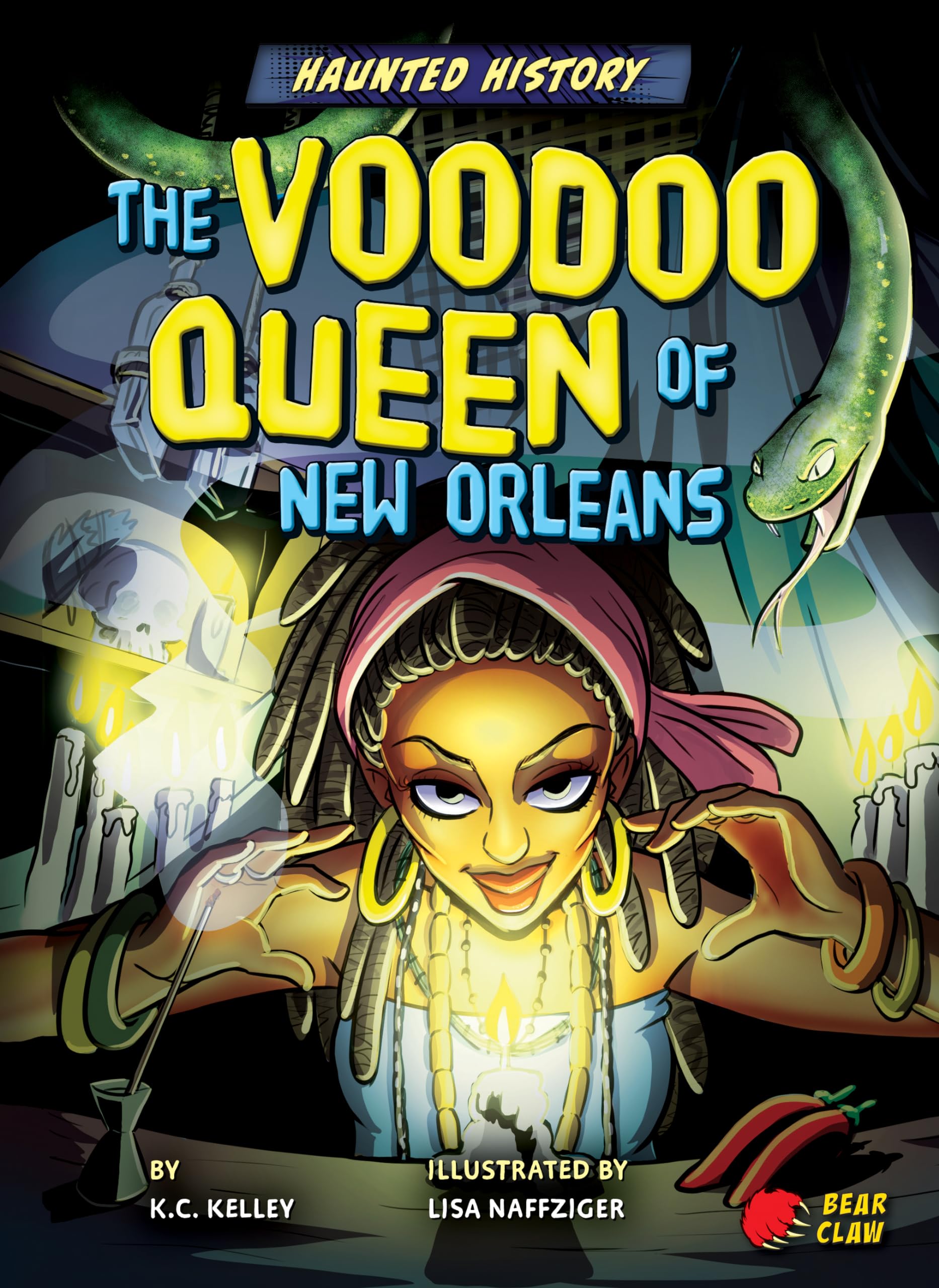 The Voodoo Queen of New Orleans - Narrative Nonfiction Reading for Grade 3 with Bold Illustrations - Developmental Learning for Young Readers - Bear Claw Books Collection (Haunted History)