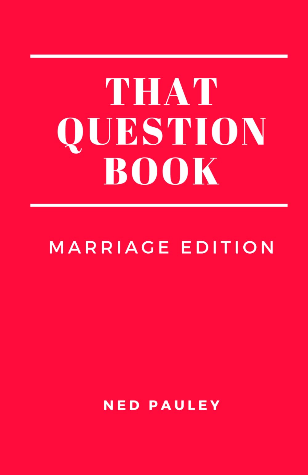 That Question Book: Marriage Edition