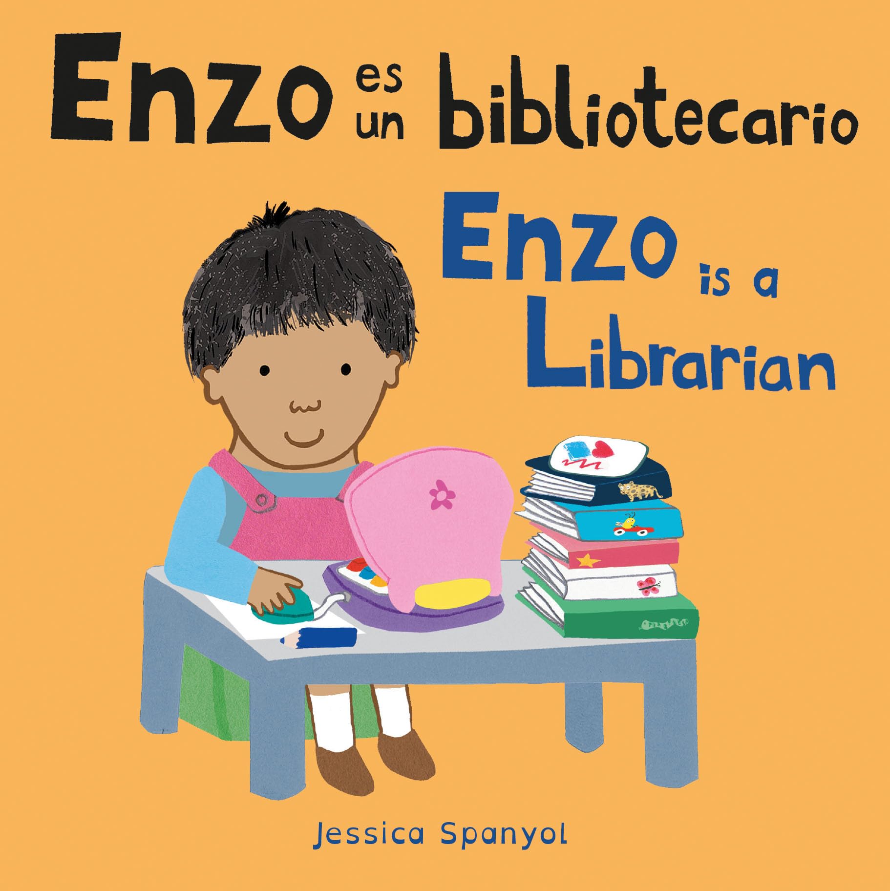 Enzo Es Un Bibliotecario/ Enzo Is a Librarian (Enzo and Friends, 4) (English and Spanish Edition)