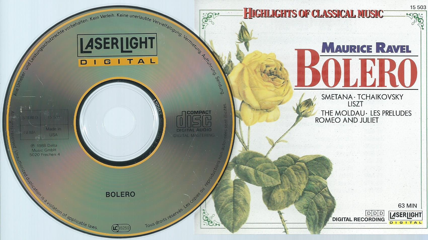 Ravel: Bolero/Tchaikovsky: Romeo & Juliet/Liszt: Preludes/Smetana: Moldau