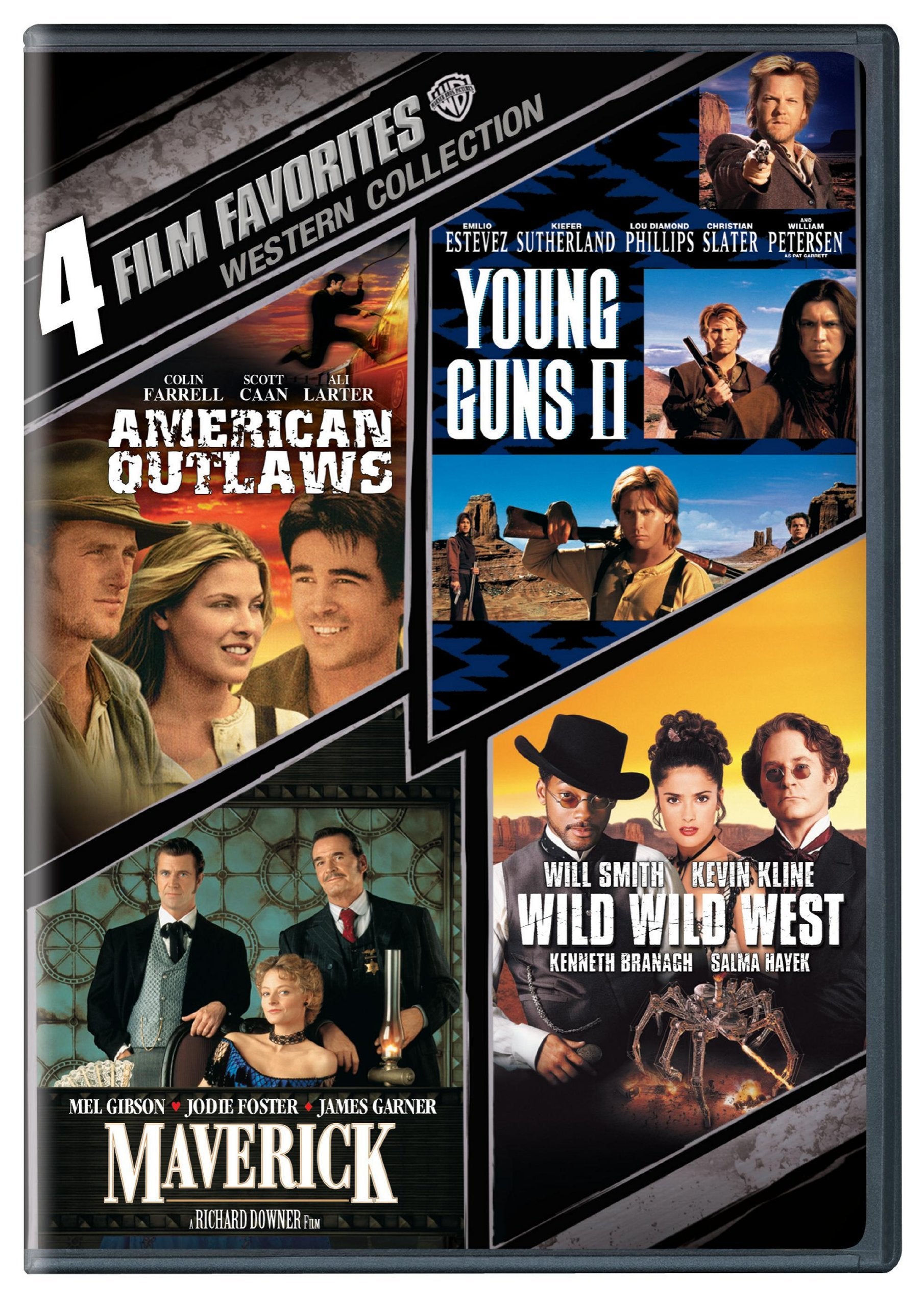 4 Film Favorites: Westerns (American Outlaws, Maverick, Wild Wild West, Young Guns 2)
