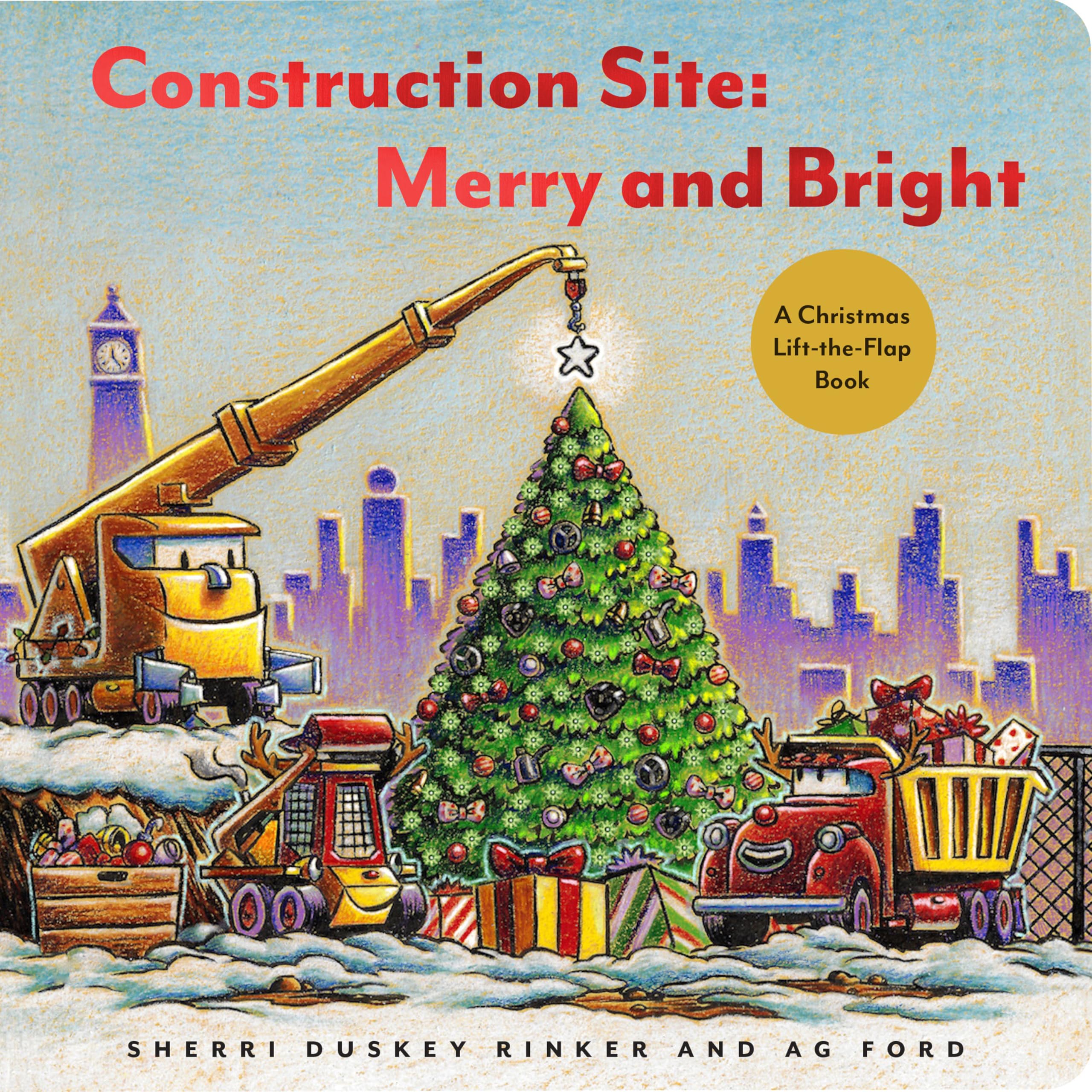 Construction Site: Merry and Bright: A Christmas Lift-the-Flap Book (Goodnight, Goodnight, Construc) - 777