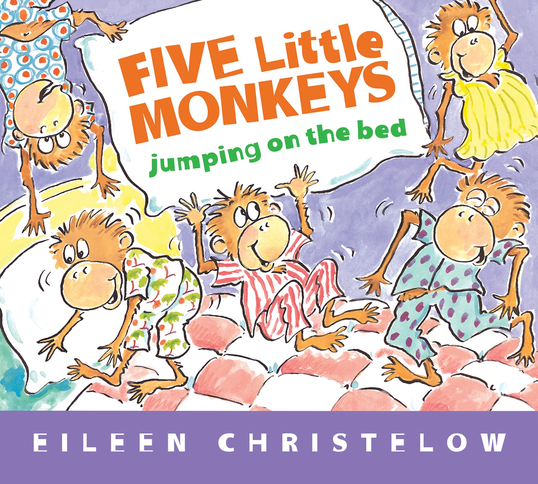 Five Little Monkeys Jumping on the Bed Padded Board Book (A Five Little Monkeys Story) - 165