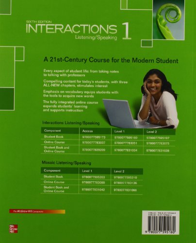 Interactions Level 1 Listening/Speaking Student Book - 3920