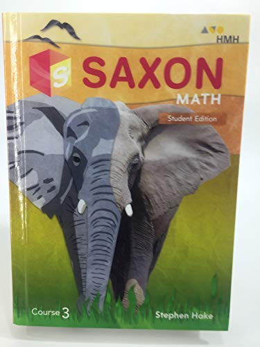 Student Edition Course 3 2018 (Saxon Math) - 9297