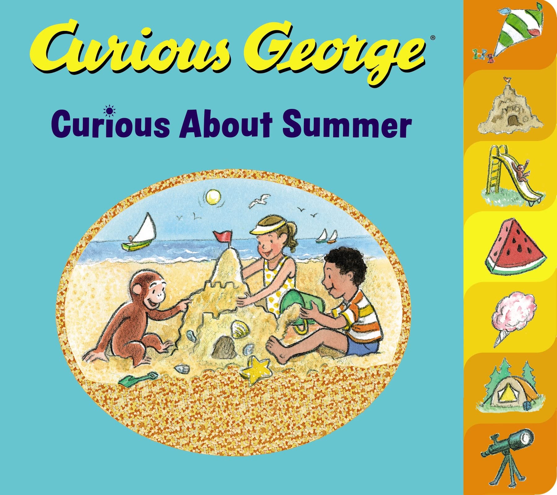 Curious George Curious About Summer Tabbed Board Book - 4597