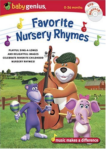 Baby Genius Favorite Nursery Rhymes w/bonus Music CD - 7091