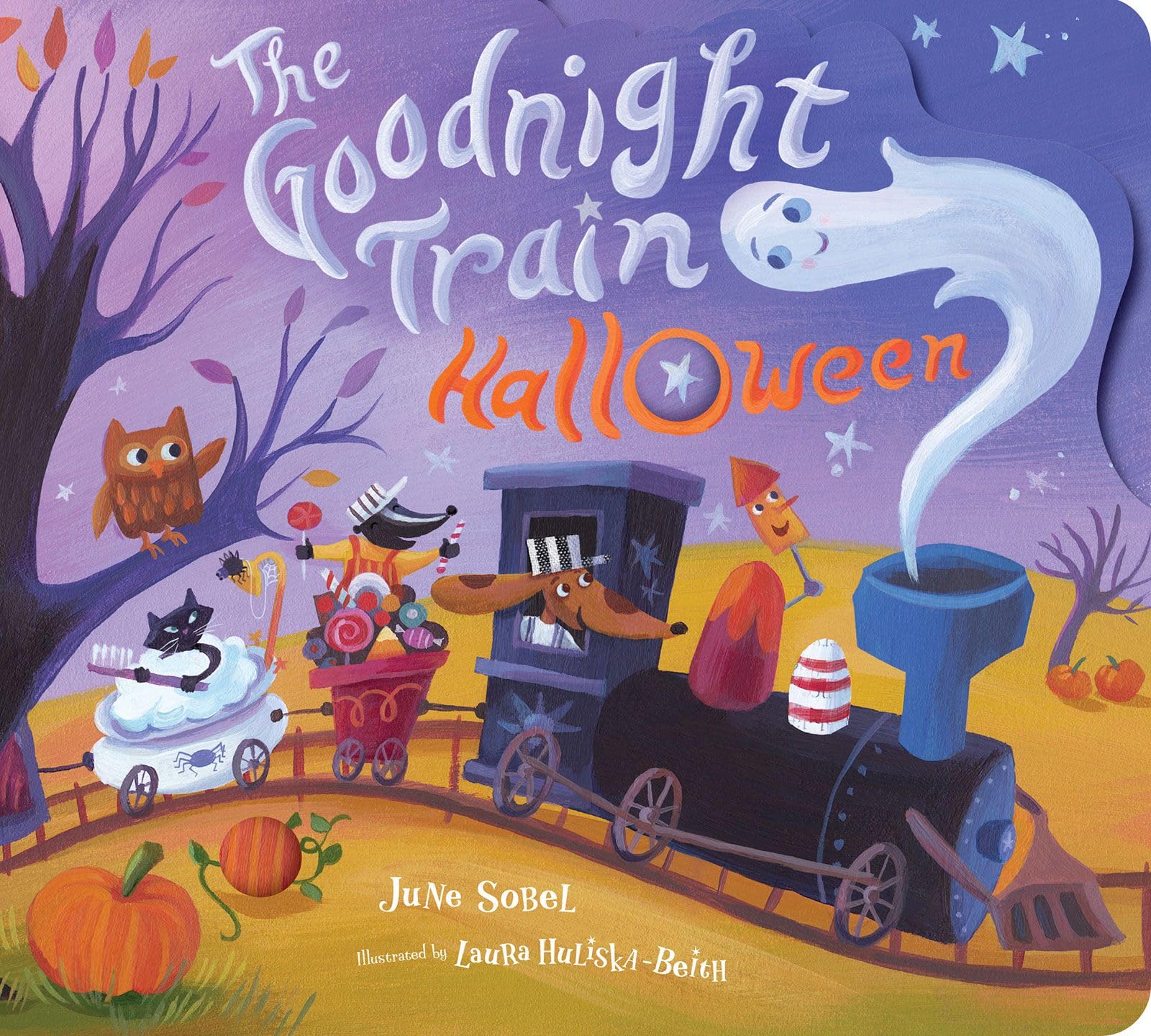 Goodnight Train Halloween Board Book: A Halloween Book for Kids (The Goodnight Train) - 5369