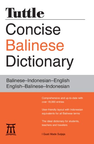 Tuttle Concise Balinese Dictionary: Balinese-Indonesian-English English-Balinese-Indonesian - 6525