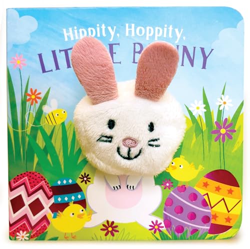 Hippity, Hoppity, Little Bunny - Finger Puppet Board Book for Easter Basket Gifts or Stuffer Ages 0-3 - 1910