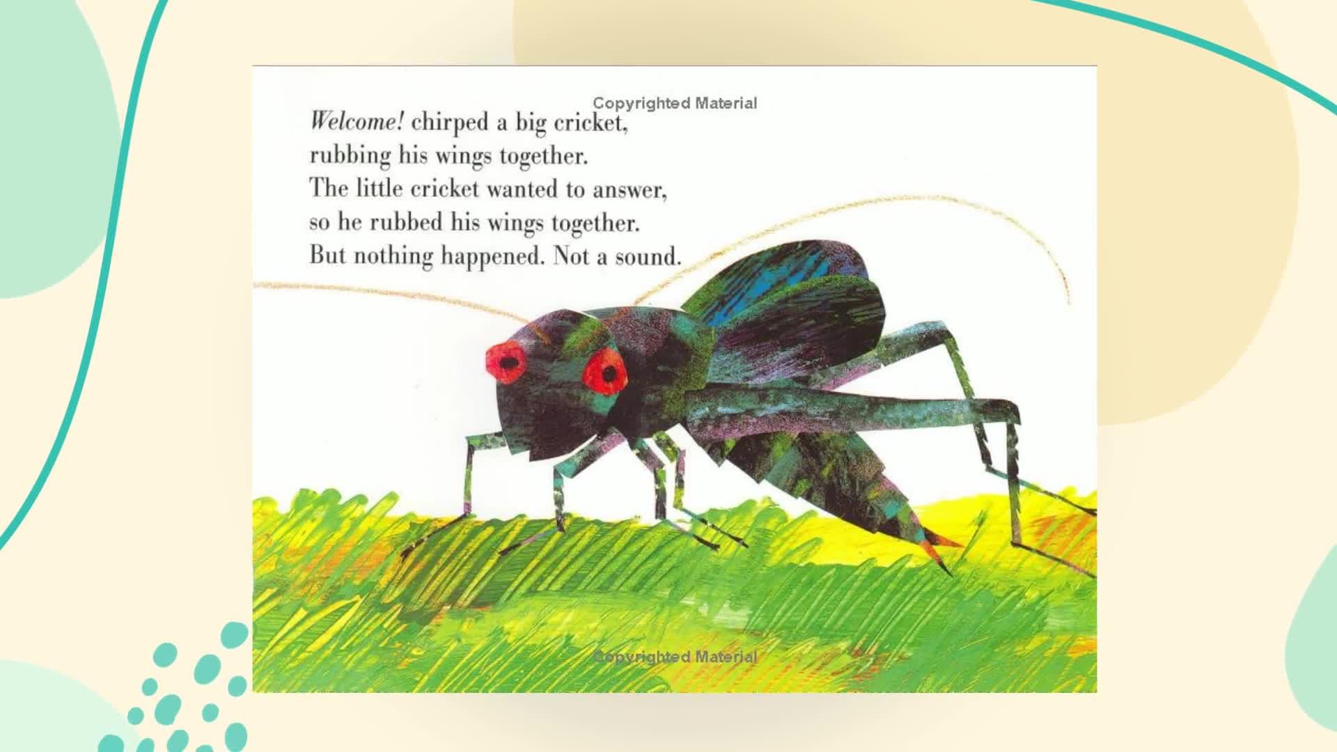 The Very Quiet Cricket Board Book - 1101