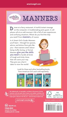 A Smart Girl's Guide: Manners: The Secrets to Grace, Confidence, and Being Your Best (American Girl® Wellbeing) - 1383