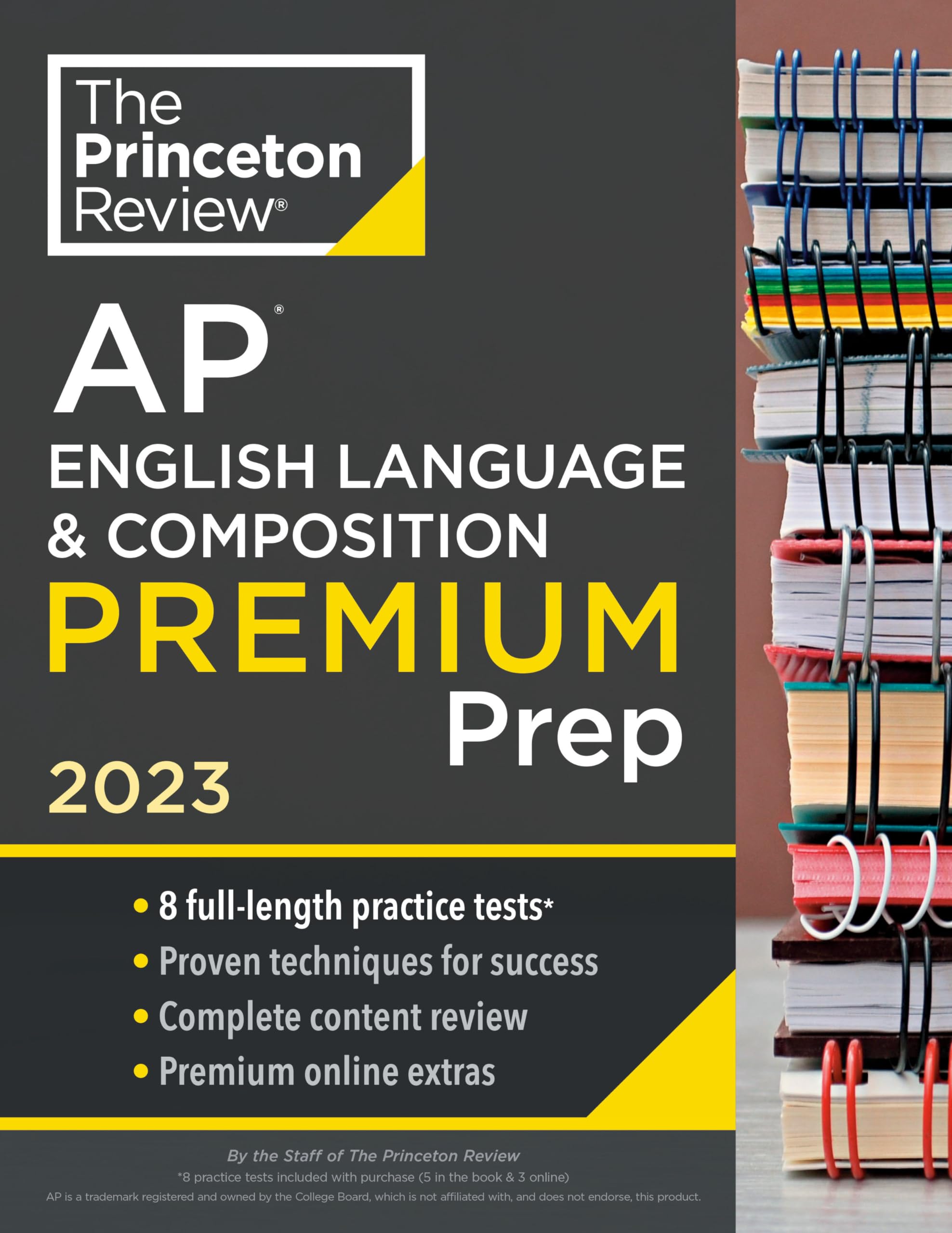 Princeton Review AP English Language & Composition Premium Prep, 2023: 8 Practice Tests + Complete Content Review + Strategies & Techniques (College Test Preparation)