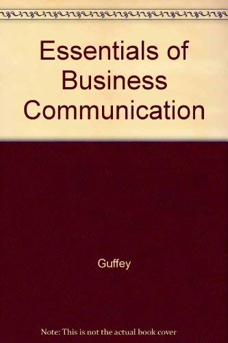 Essentials of Business Communication - 5389