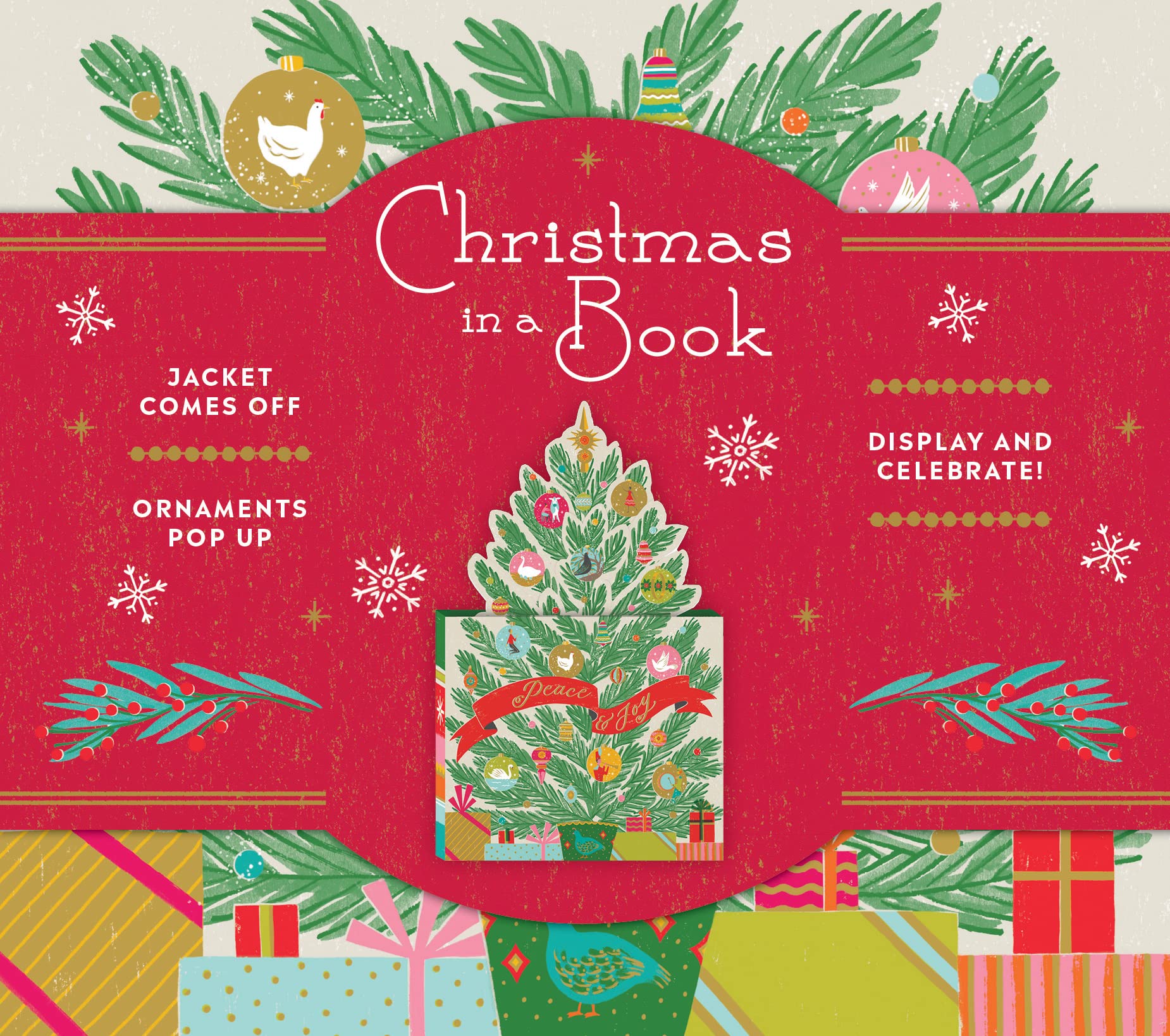 Christmas in a Book (UpLifting Editions): Jacket comes off. Ornaments pop up. Display and celebrate! - 2356