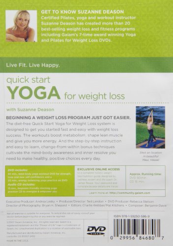 Quick Start Yoga for Weight Loss (DVD plus audio CD) - 5821