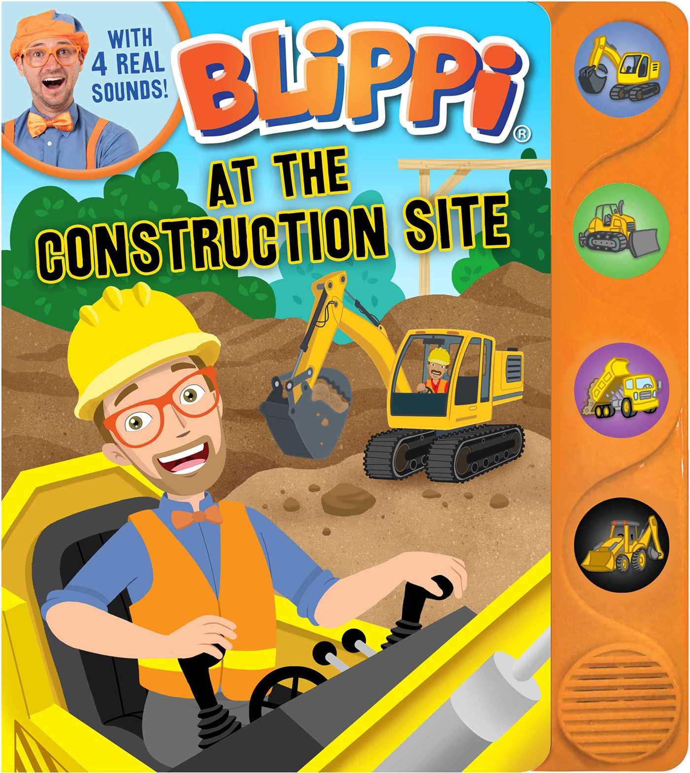 Blippi: At the Construction Site (4-Button Sound Books) - 1996