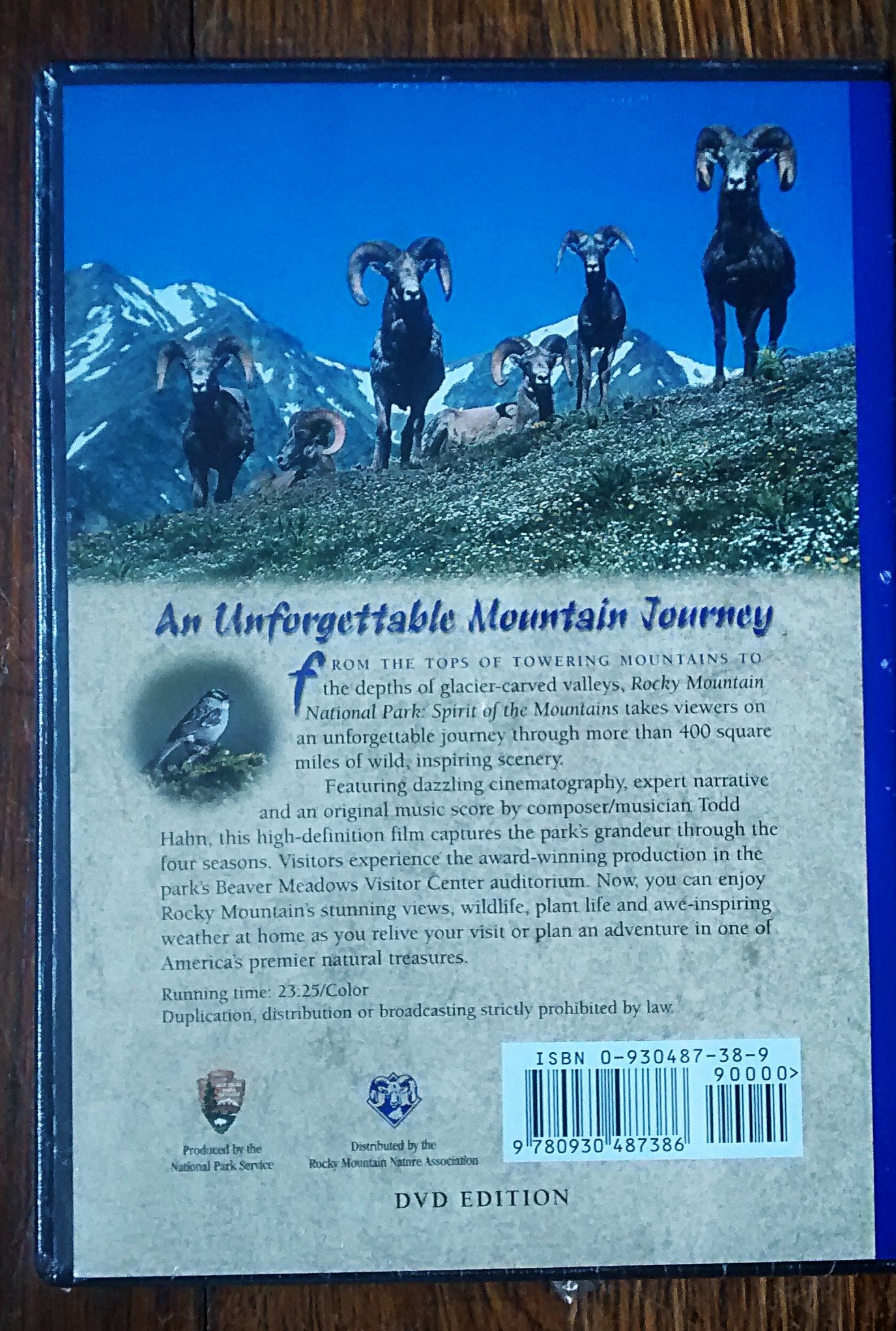 Spirit of the Mountains Rocky Mountain National Park Dvd - 8718