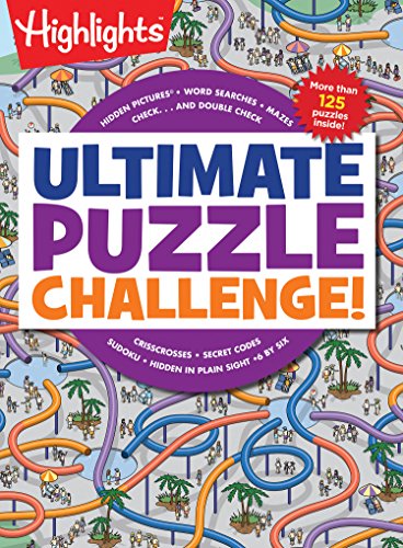 Ultimate Puzzle Challenge!: 125+ Brain Puzzles for Kids, Hidden Pictures, Mazes, Sudoku, Word Searches, Logic Puzzles and More, Kids Activity Book for Super Solvers (Highlights Jumbo Books & Pads) - 5805