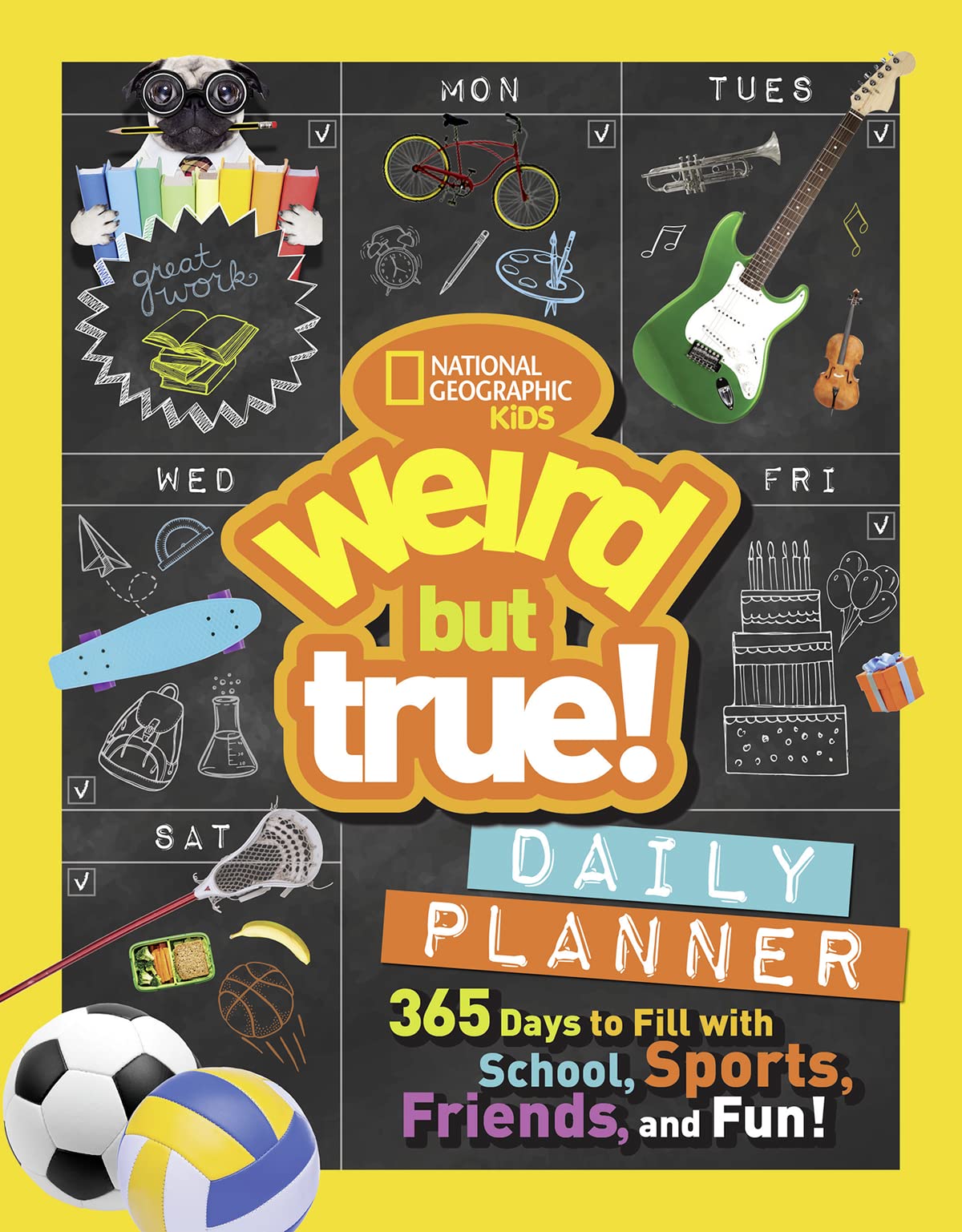 Weird But True Daily Planner: 365 Days to Fill With School, Sports, Friends, and Fun! - 1714