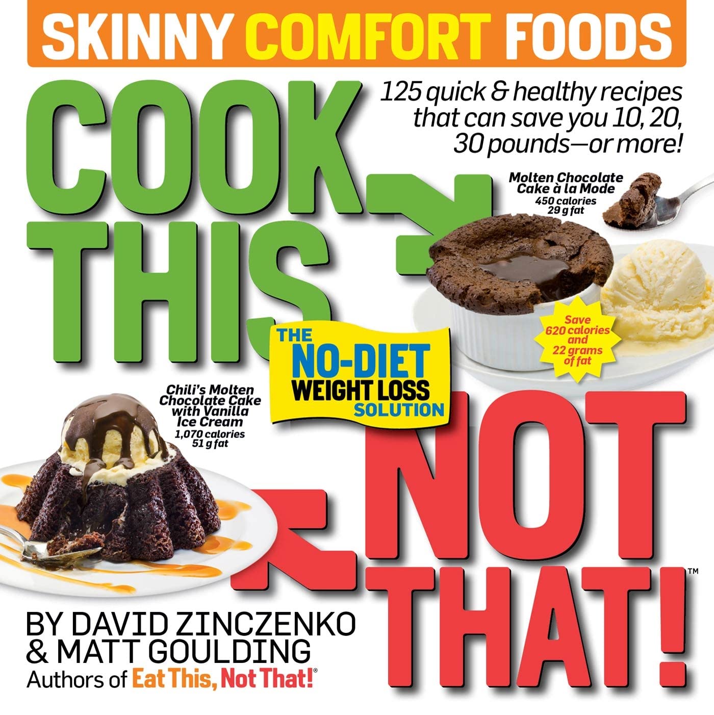 Cook This, Not That! Skinny Comfort Foods: 125 quick & healthy meals that can save you 10, 20, 30 pounds or more. - 3037