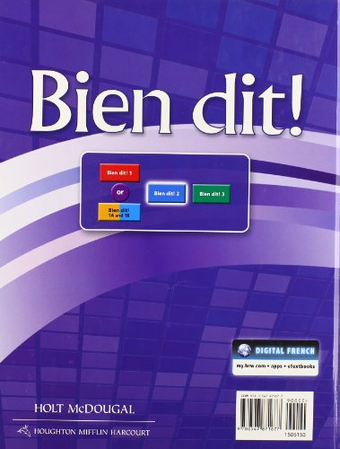 Bien Dit!: Student Edition Level 2 2013 (French Edition) - 3104