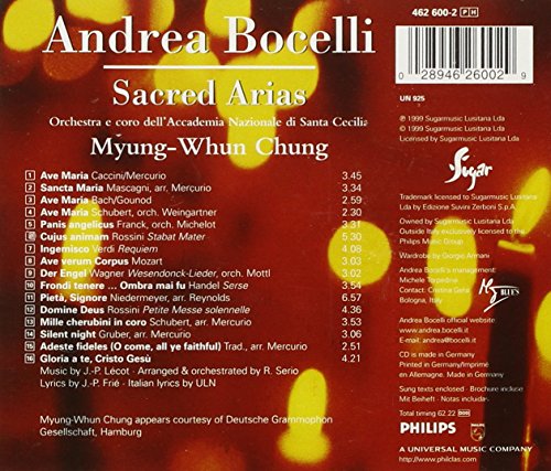 Andrea Bocelli: Sacred Arias - 7704