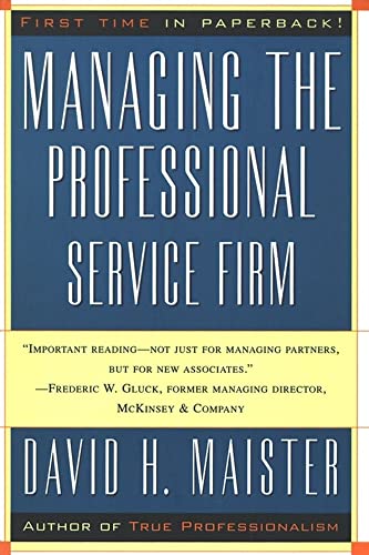 Managing The Professional Service Firm - 3346