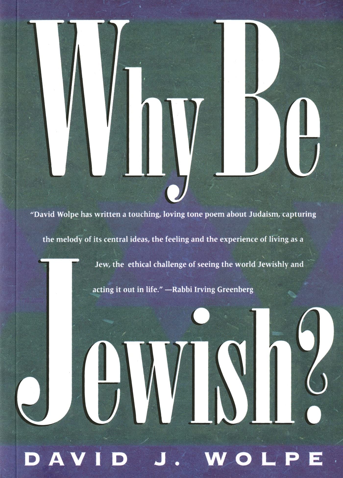 Why Be Jewish? - 7480