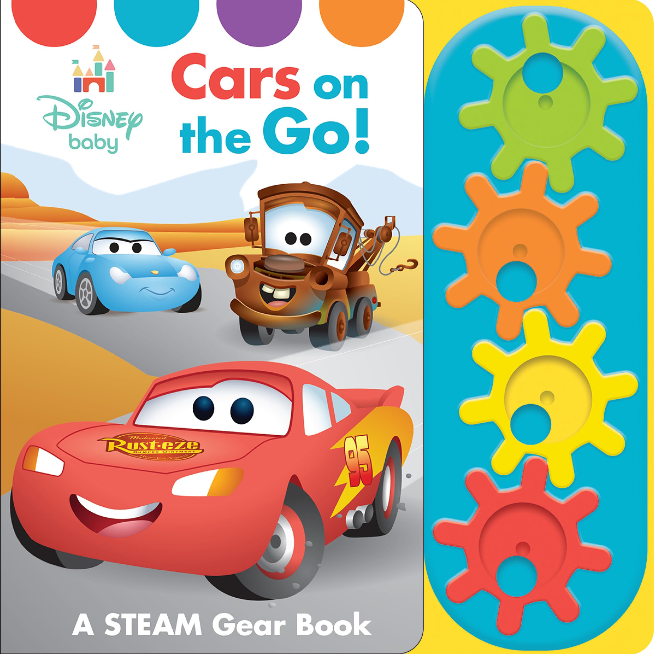 Disney Baby - Cars on the Go! - A STEM Gear Sound Book - PI Kids (Play-A-Sound) - 227