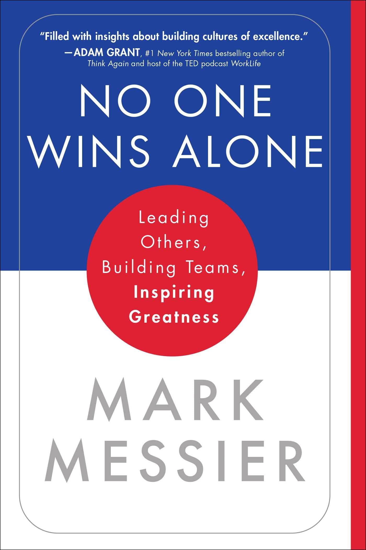 No One Wins Alone: Leading Others, Building Teams, Inspiring Greatness - 947