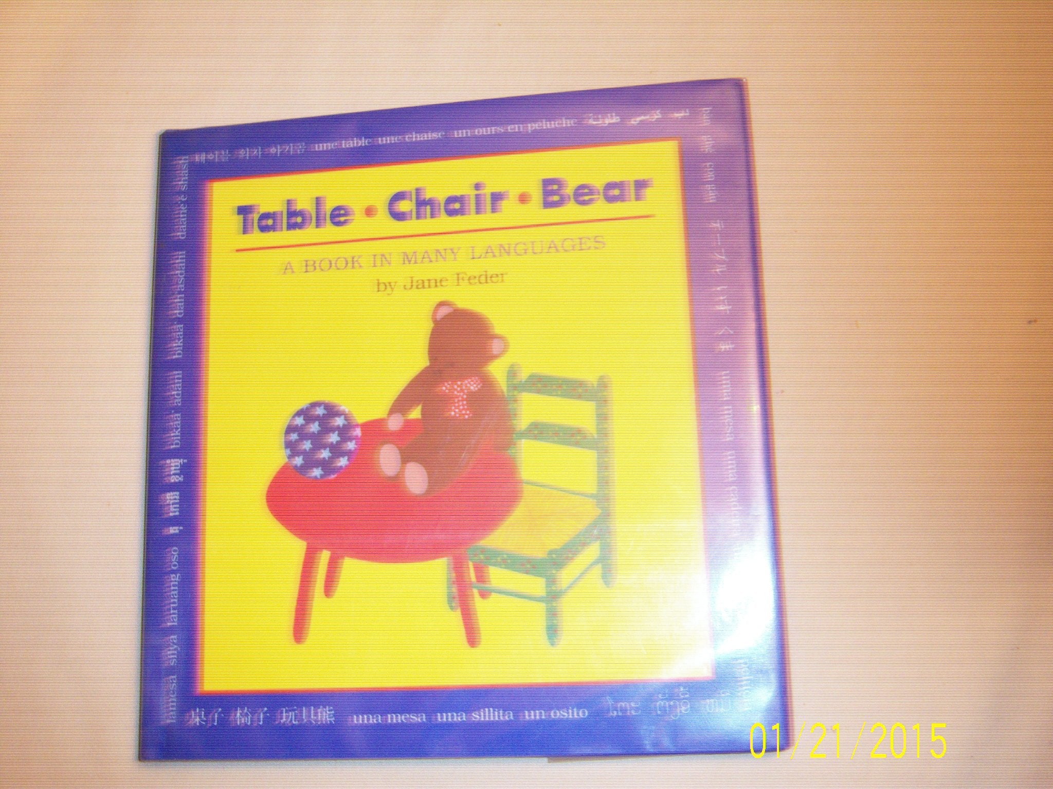 Table Chair Bear: A Book N Many Languages - 2617