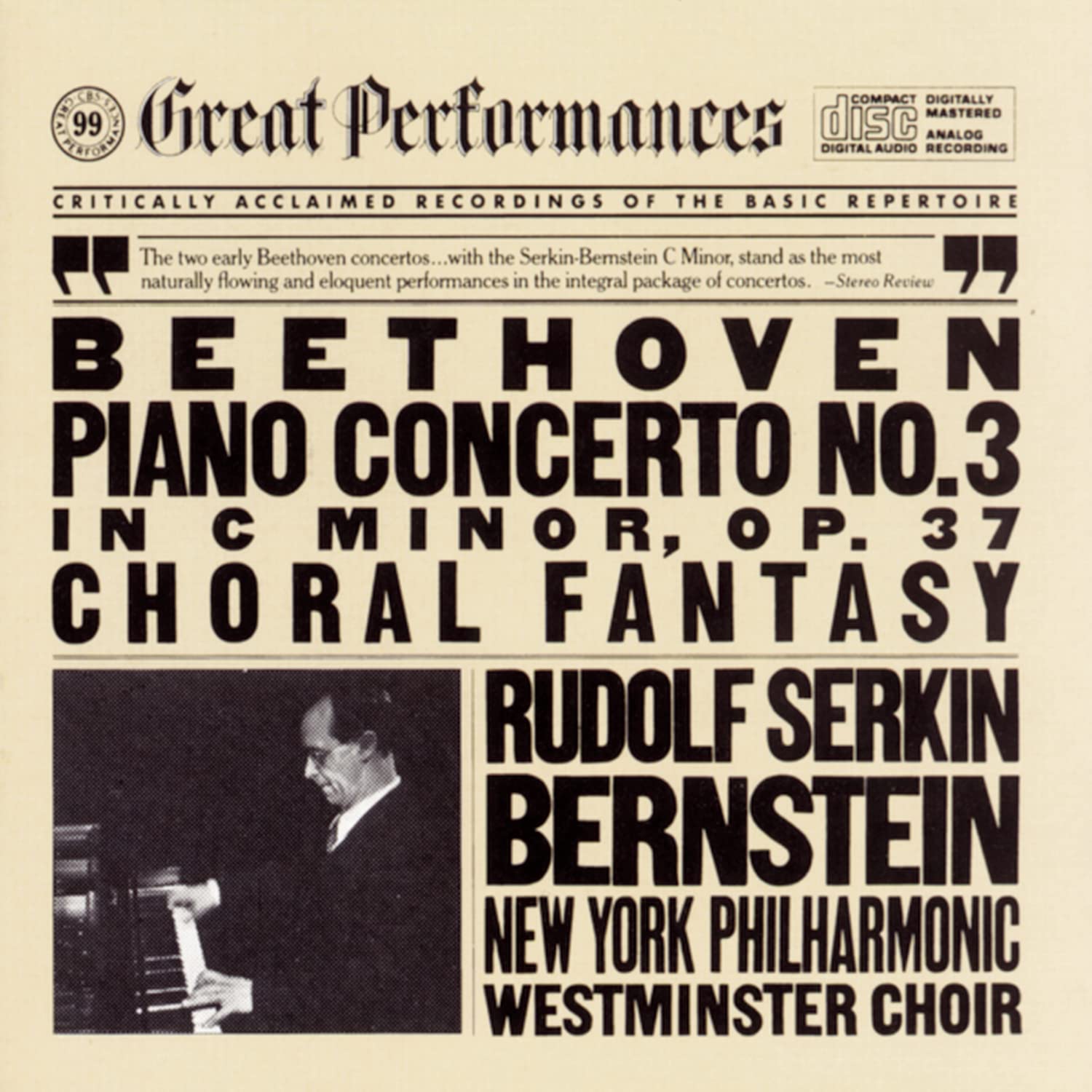 Beethoven: Piano Concerto No. 3 in C Minor, Op. 37 / Choral Fantasy - 2639