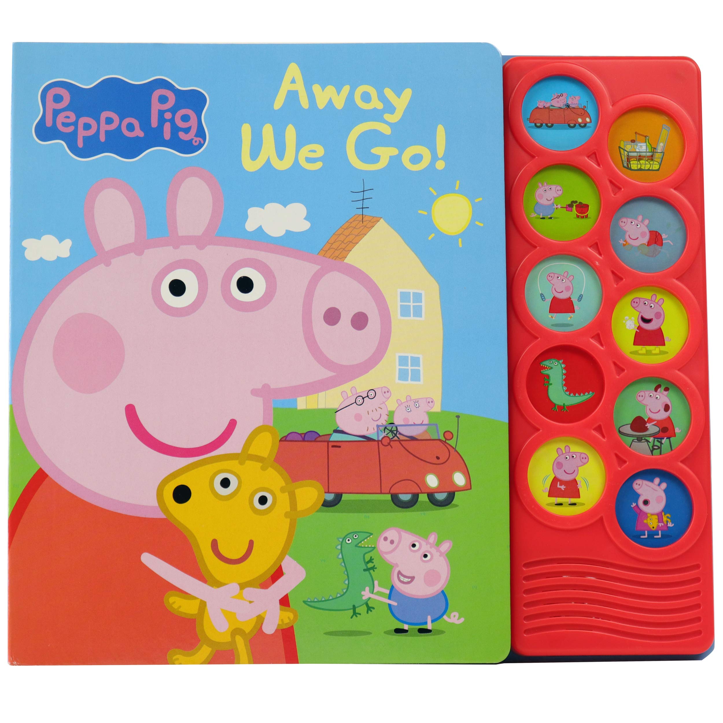 Peppa Pig - Away We Go 10-Button Sound Book - PI Kids (Play-A-Sound) - 3102