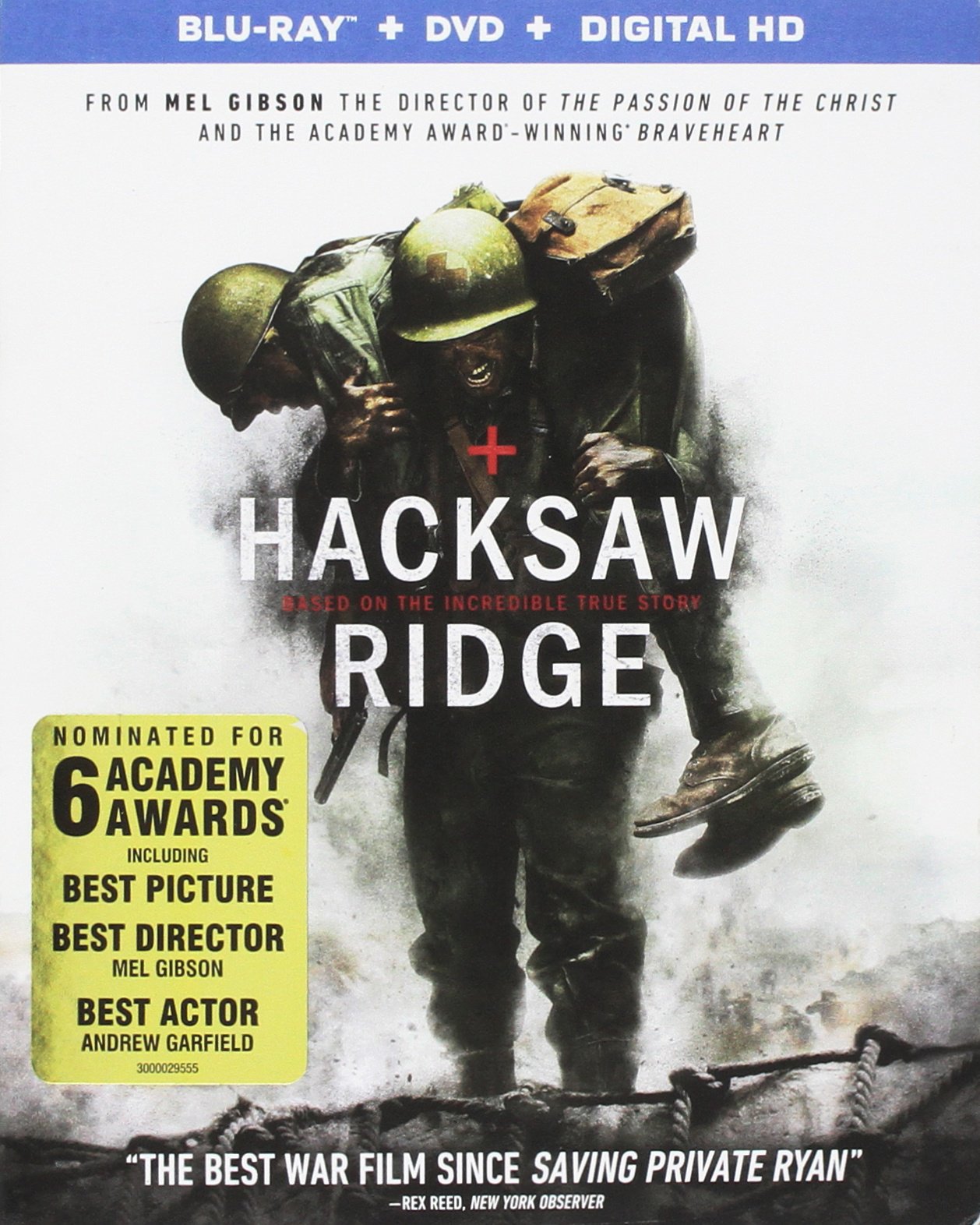 Hacksaw Ridge [Blu-ray + DVD + Digital] - 2767